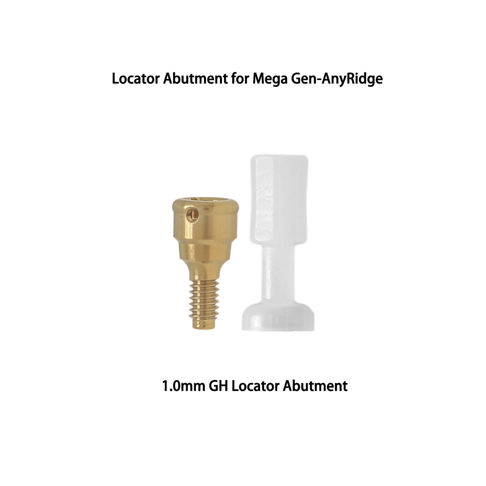 Overdenture Locator Abutments Anchor for Megagen AnyRidge Male Caps Removable
