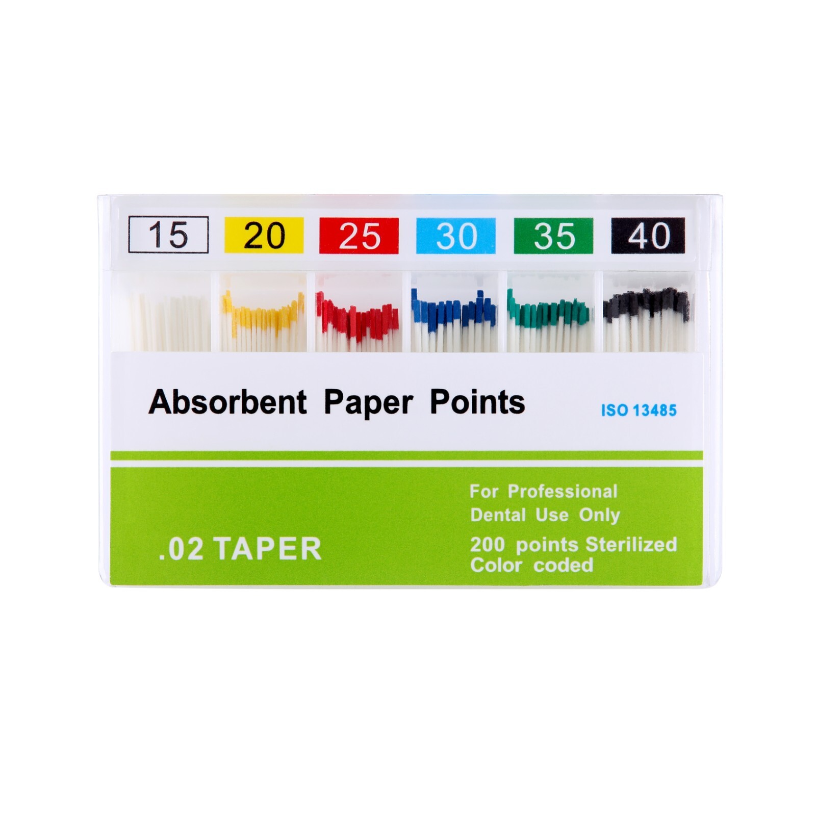 AZDENT Dental Endodontic Absorbent Paper Points Taper 0.02 /0.04 /0.06 15#-40#