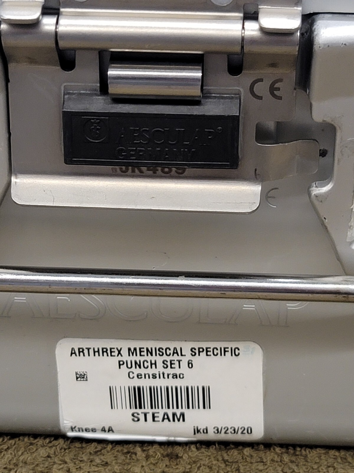 Aesculap Steril Container Case Sterilization JN442 JK489 JK100 Filter Plate Lid
