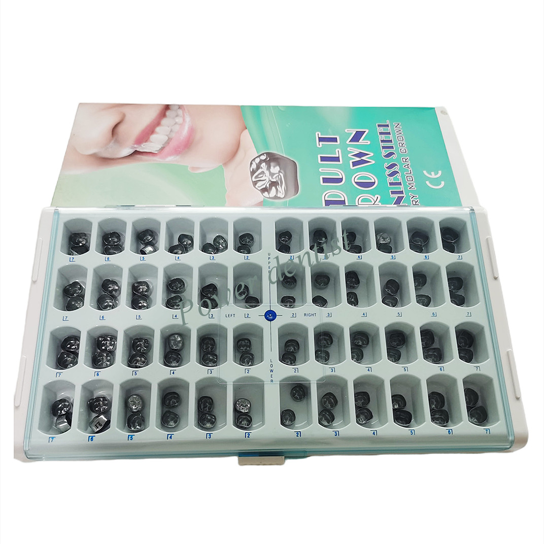 Dental Stainless Steel Permanent Molar Crown- Adult CROWN KIT OF 48/96/144 PCS