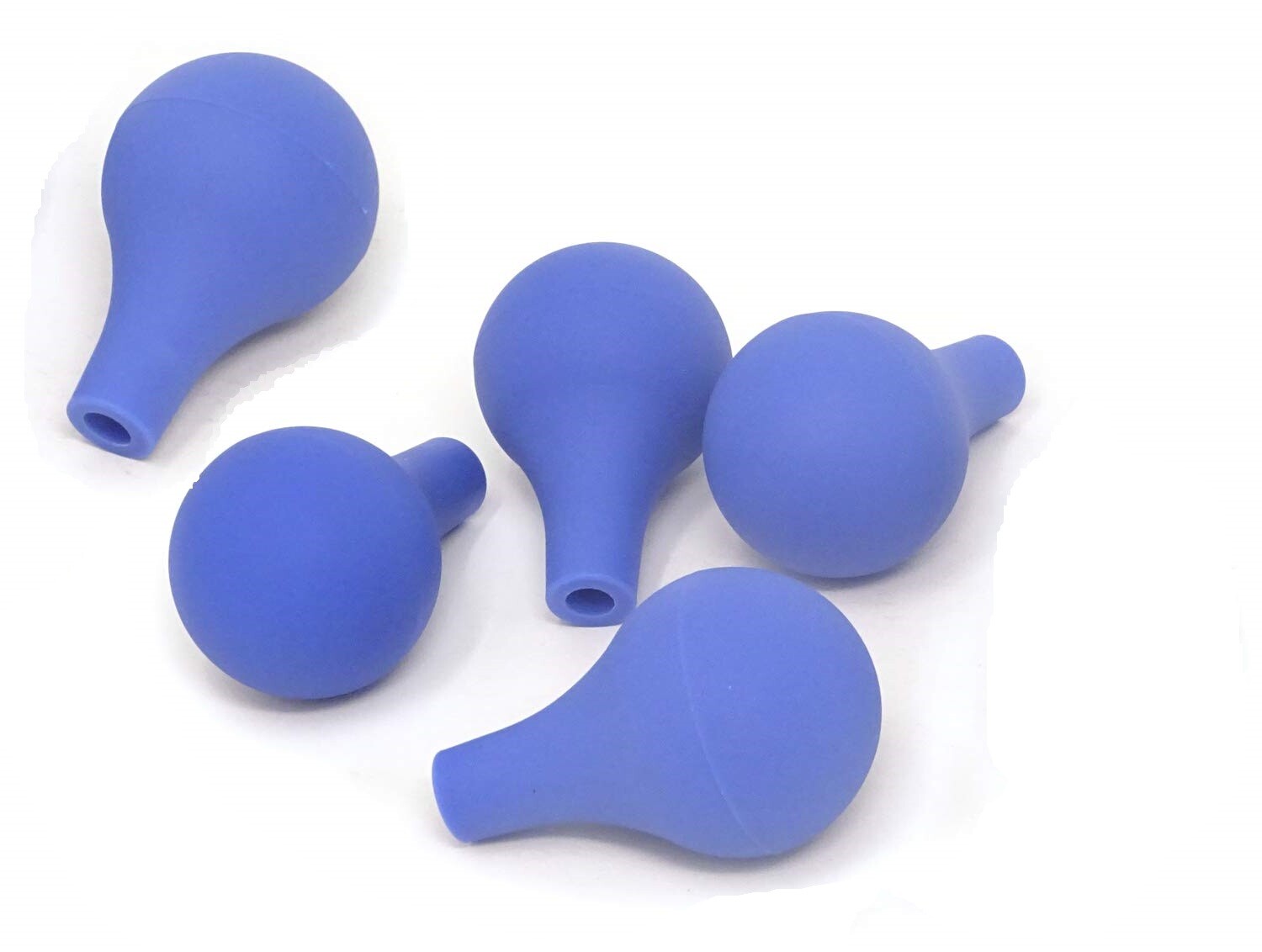 Lot of 5 Pcs Blue Suction Ball Pipette Dropper Rubber Bulb, Fit for 3ml 5ml 10ml