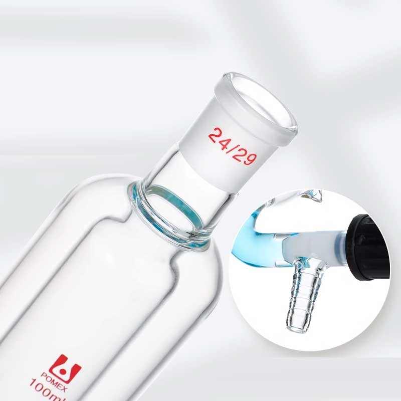 100ml-500ml Double-Layer Distillation Receiving Bottle Glass with Piston