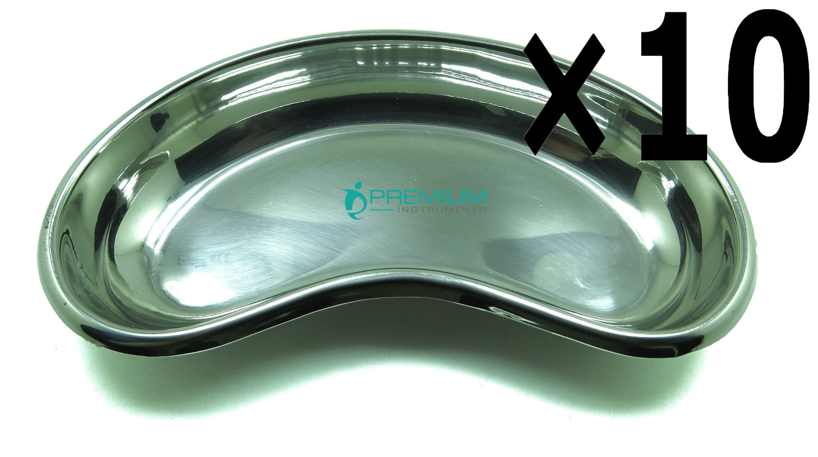 10× Surgical Kidney Tray Medium (8″) Dental Stainless Steel Premium Instruments