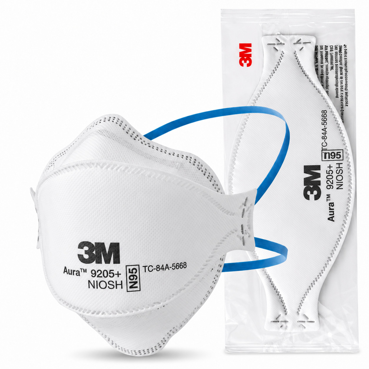 3M Aura 9205+ N95 Face Mask Respirator 20pc pack