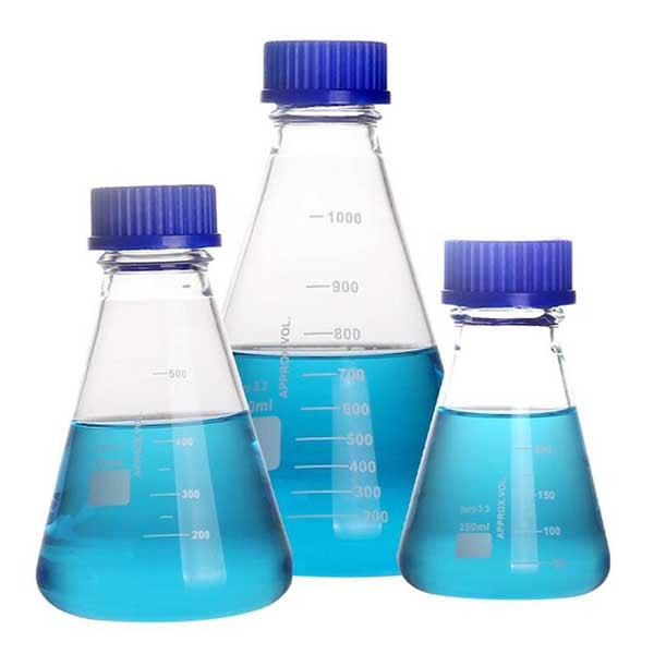 50ml-1000ml Erlenmeyer Conical Flask Chemistry Glassware Laboratory Supplies
