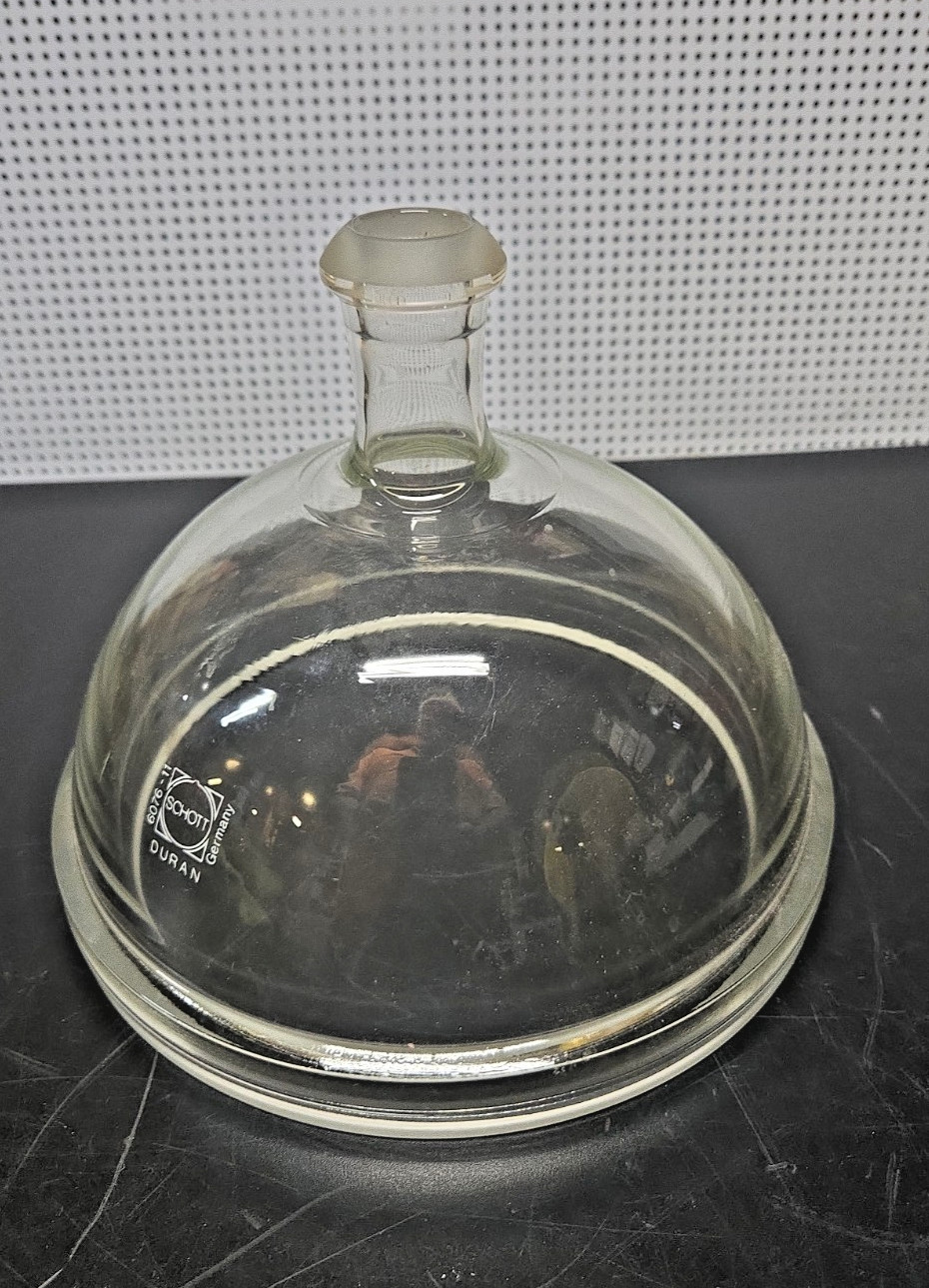 SCHOTT DURAN Large Glass Reaction Vessel Top 200mm ID / 240mm OD