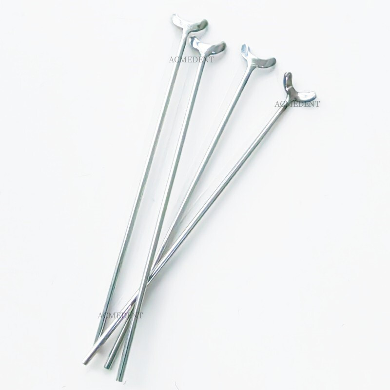 50Pcs Dental Ball Retainer J Clasp Oblique Clasps 0.8mm Y-Type Ortho Scheu Style