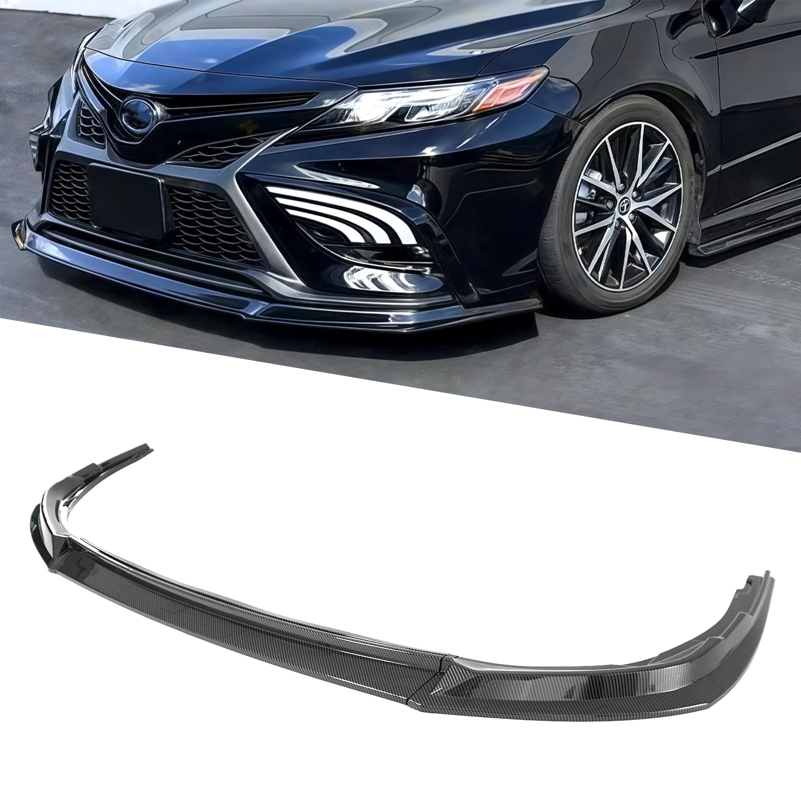Front Bumper Lip Splitter Kit Glossy Black Subaru WRX STI S203 2004-2005 V-Limi