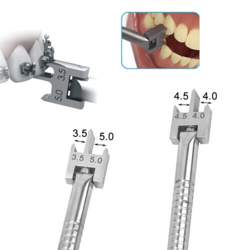 Dental Orthodontic Bracket Locator Placement Gauge Positioner Adjustable 3 Size
