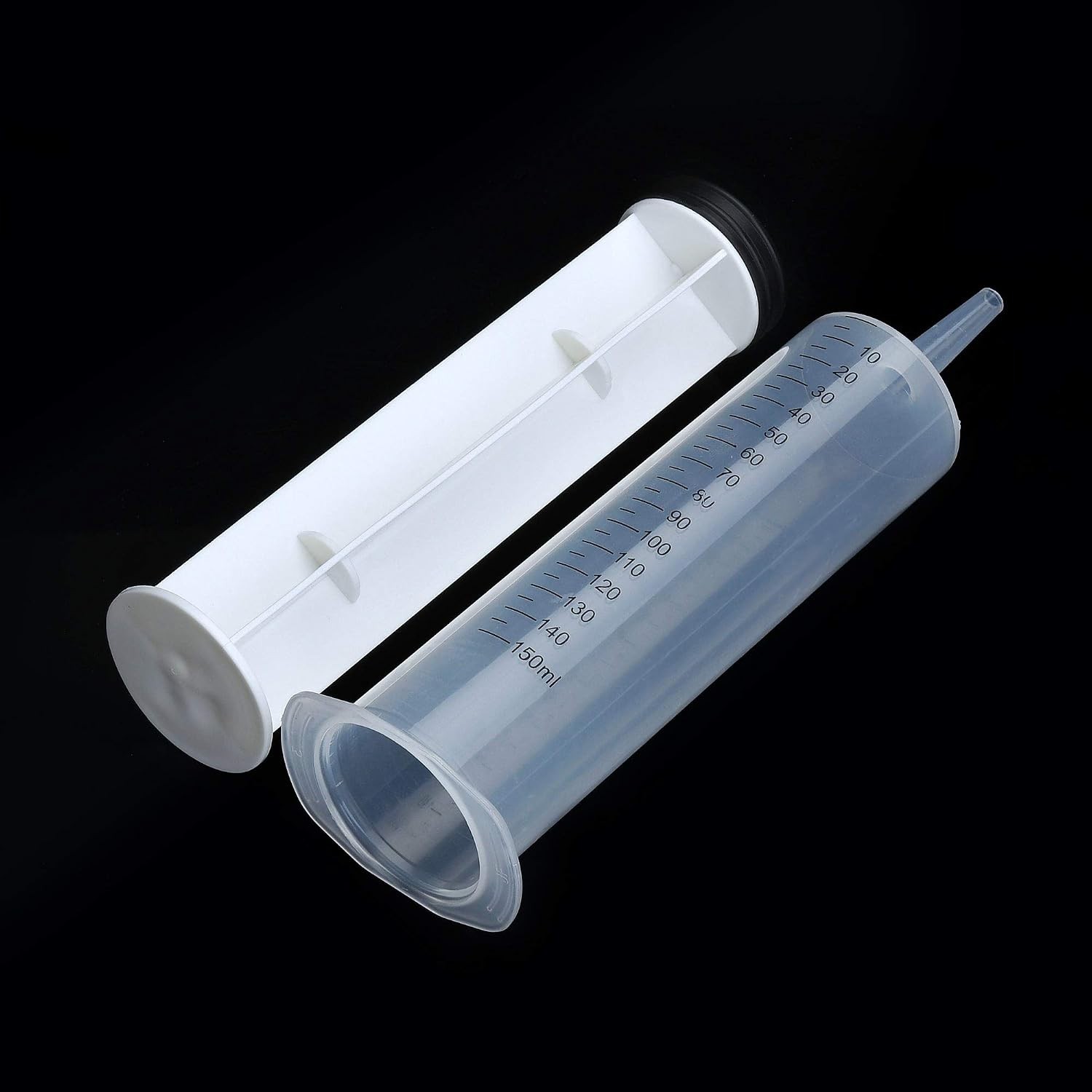 4 Pack 150ml Syringe with Tip Adapter, Large Plastic Garden Industrial…