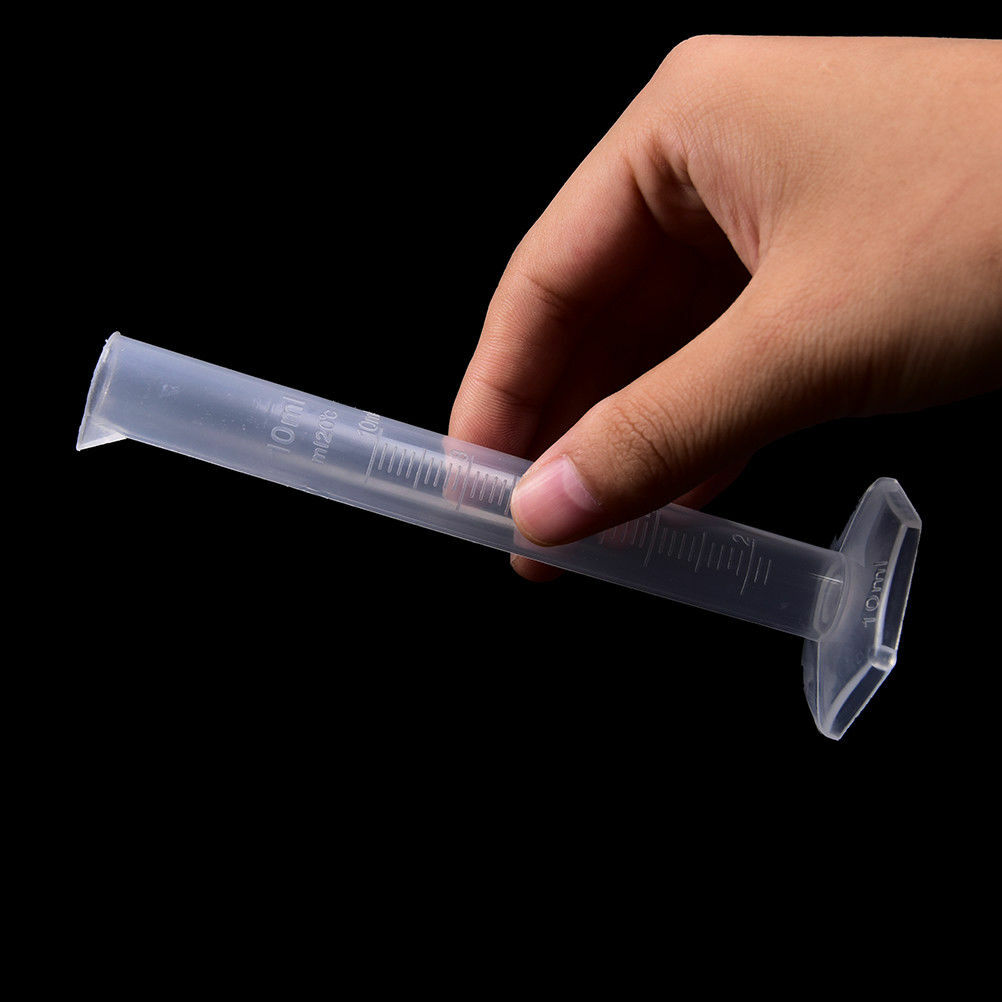 Plastic Measuring Cylinder Lab Accessory Test Graduated Tube 10/25/50/100/250ML