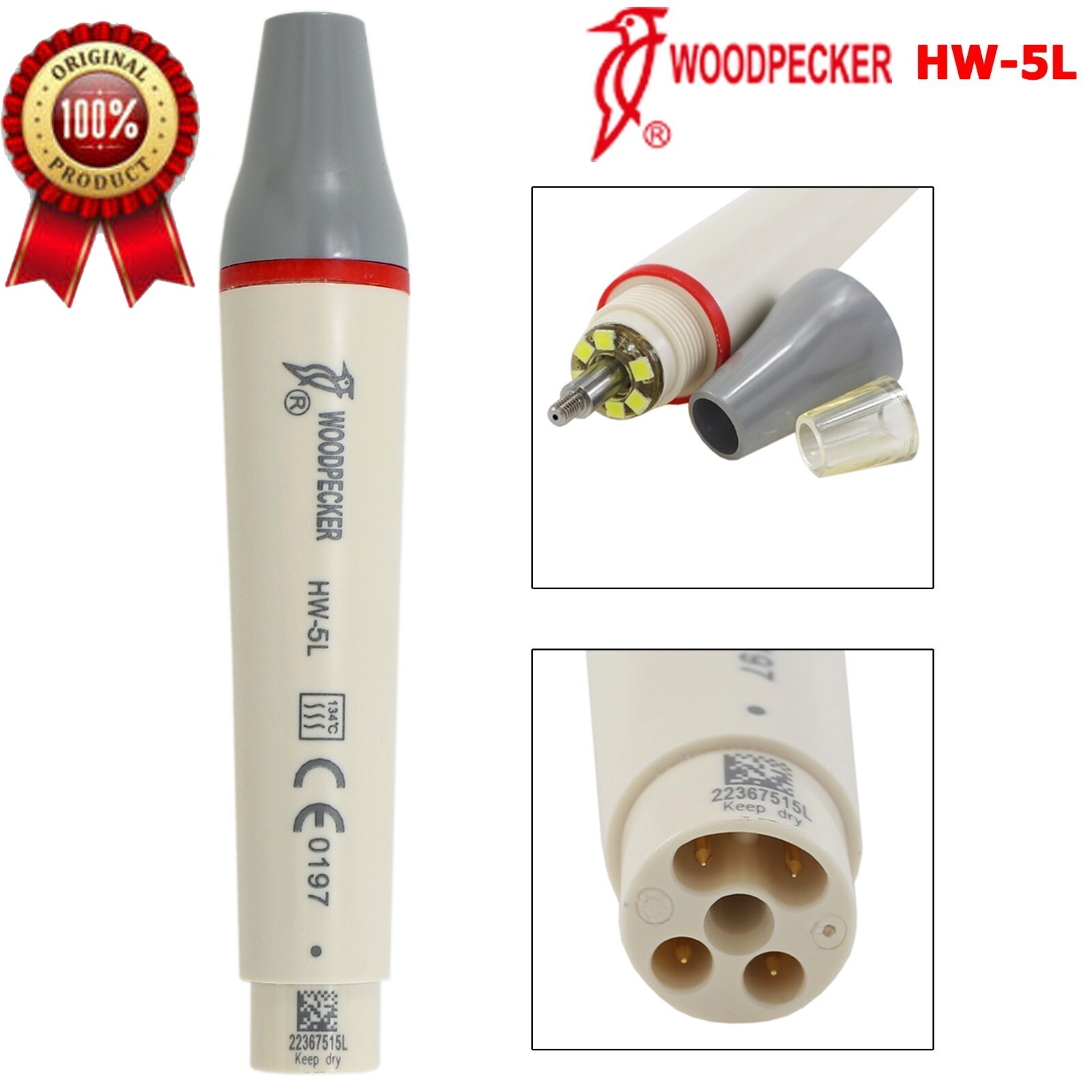 Woodpecker DTE Dental Ultrasonic Scaler Piezo Handpiece HW-5L HD-7L HD-7H HD-3H