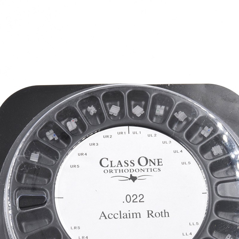 20Pcs/Set Dental Orthodontic Class One Ceramic Bracket Brace 022 Roth 3-4-5 Hook