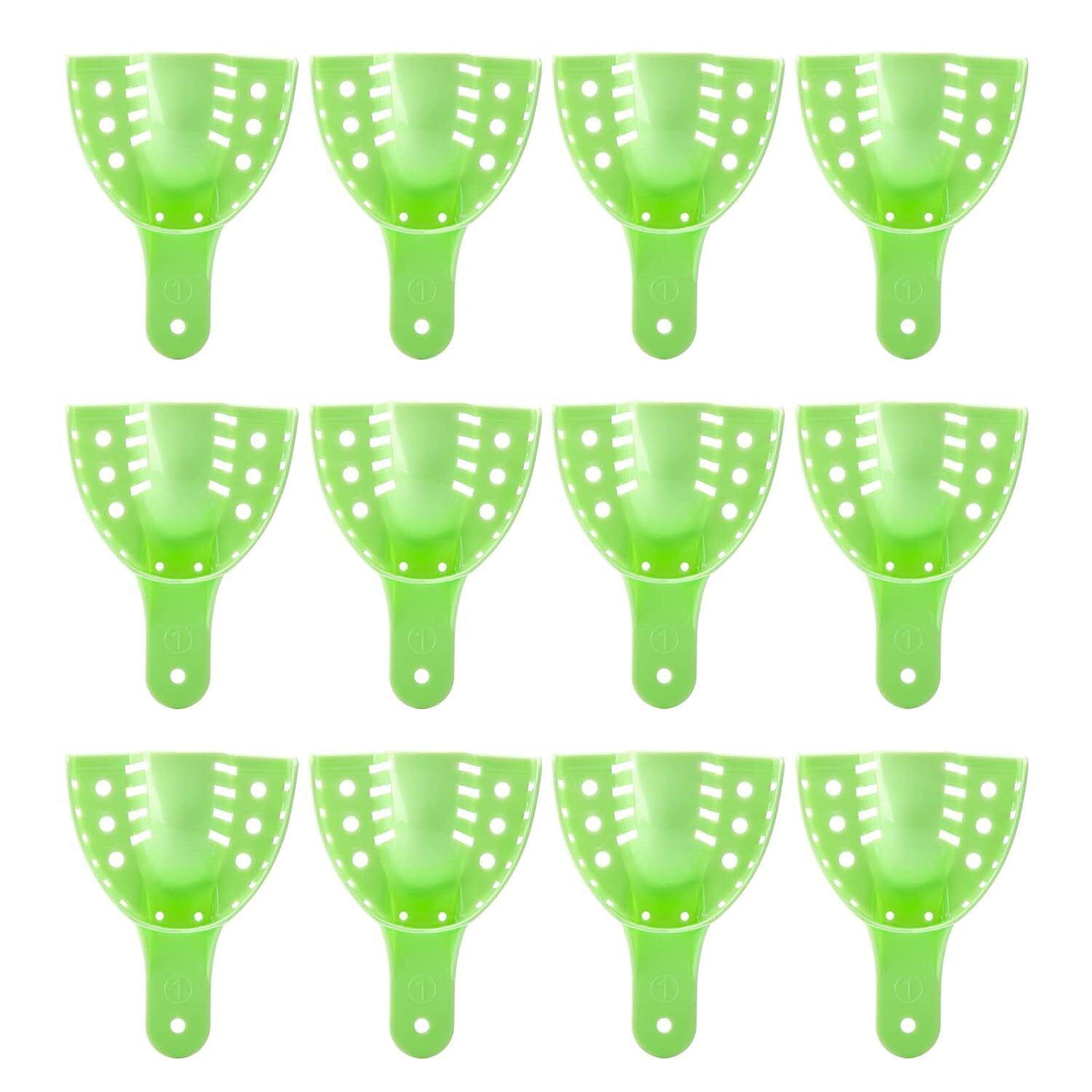 JMU Dental Impression Trays Autoclavable Perforated Plastic (Choose Size & Qty)