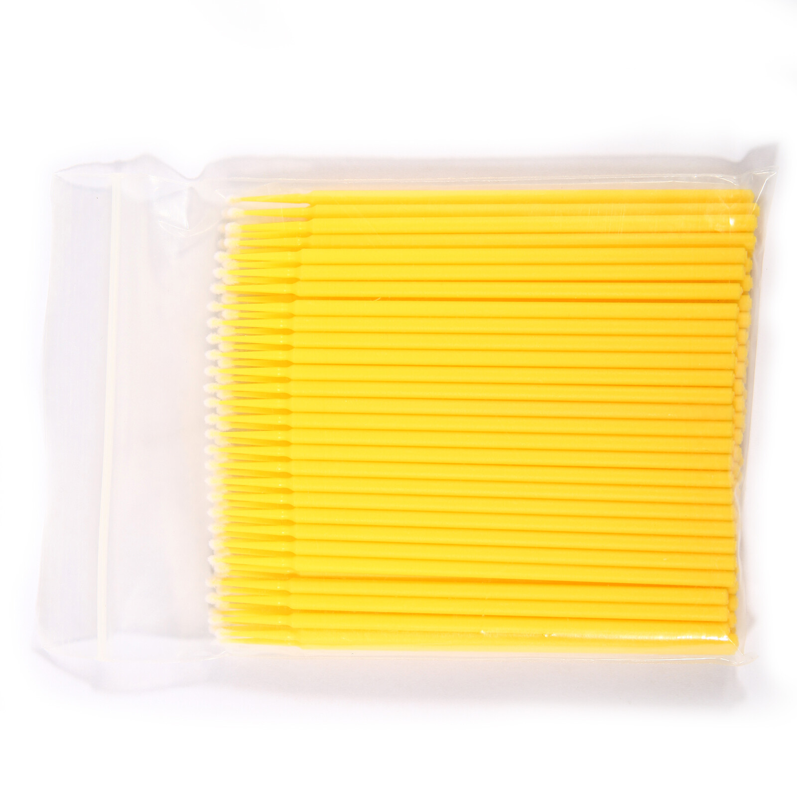 100 Micro Brushes Applicators Microbrush Dental Regular Yellow 2.0 mm