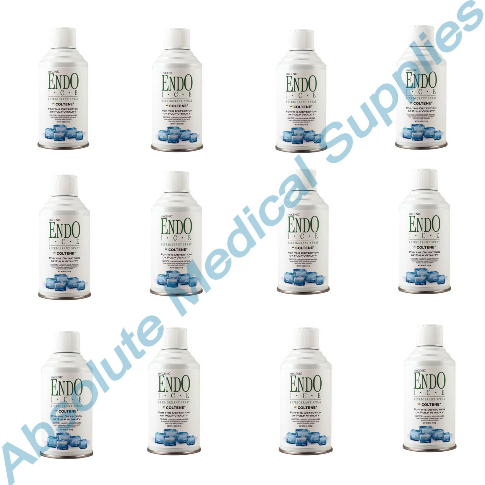*12-Packs* Coltene Hygenic Endo Ice Pulp Vitality Refrigerant Spray 6 Oz H05032