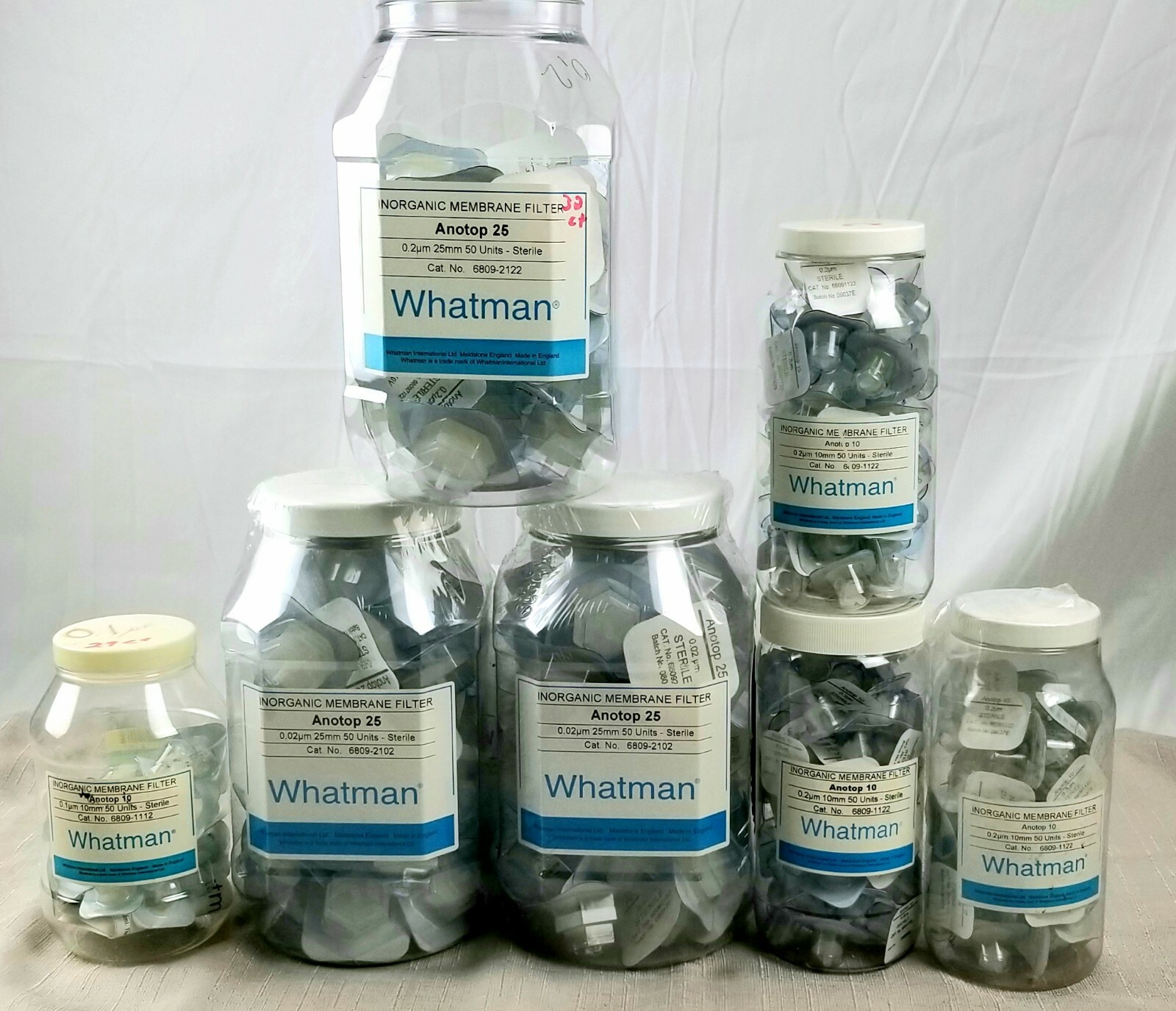 Whatman Anotop Inorganic Membrane Filters Sterile Multiple Sizes Limited Qty