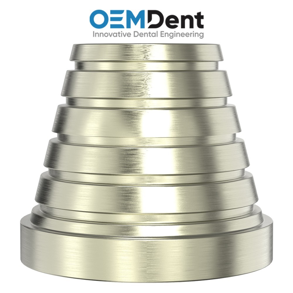 Dental Titanium Base Ø4.8mm MIS® Multi Unit Seven Compatible Library Restorative