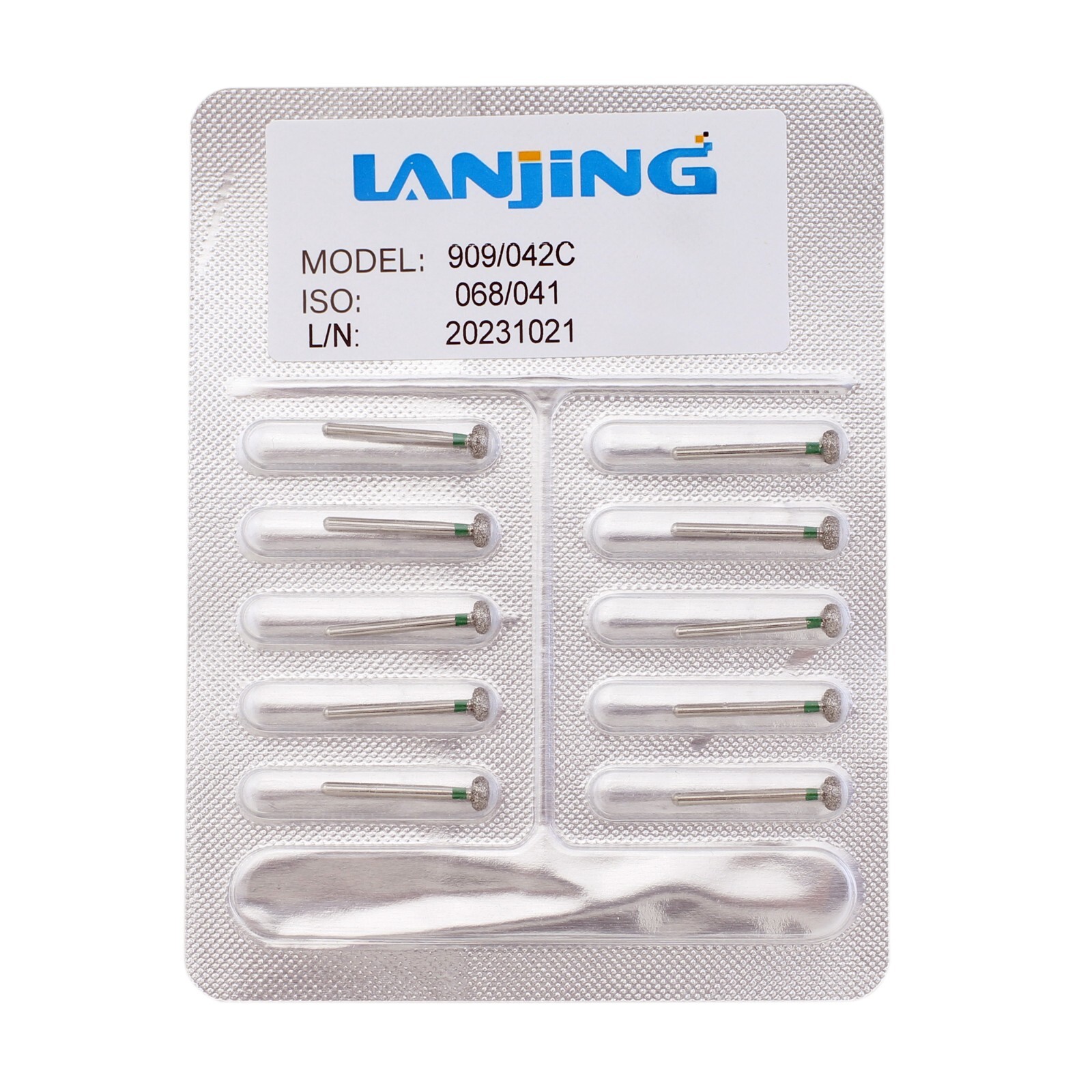 Dental Diamond Burs FG Round End Taper Pear Football Fine Coarse Grit 850 856