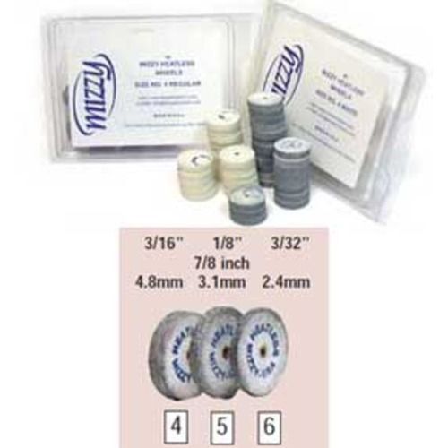 Mizzy Heatless #4 Gray Heatless Wheels, Silicon Carbide, 7/8″ x