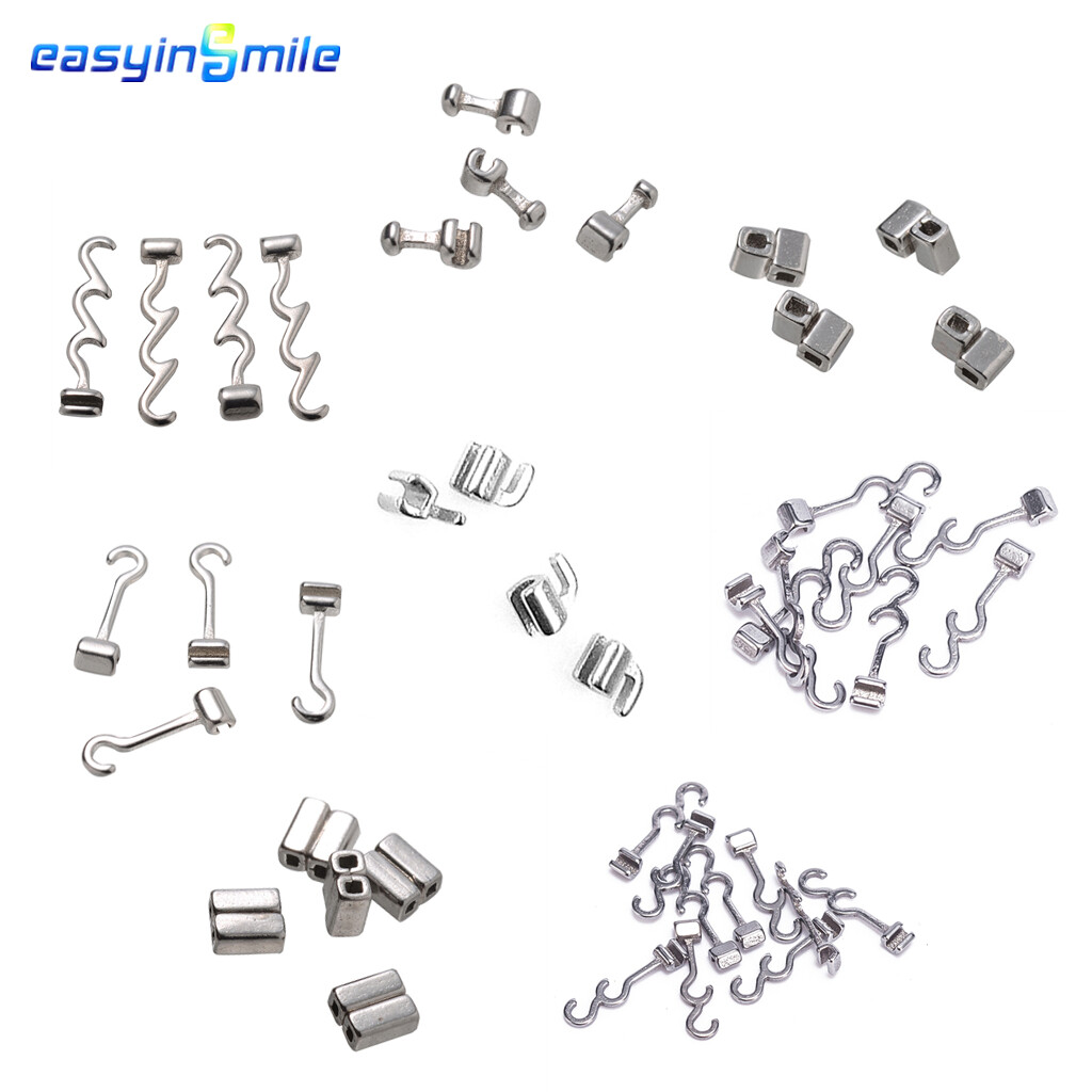Orthodontic Crimpable Hook Stainless Steel Small/Medium/Large 10Pcs Easyinsmile