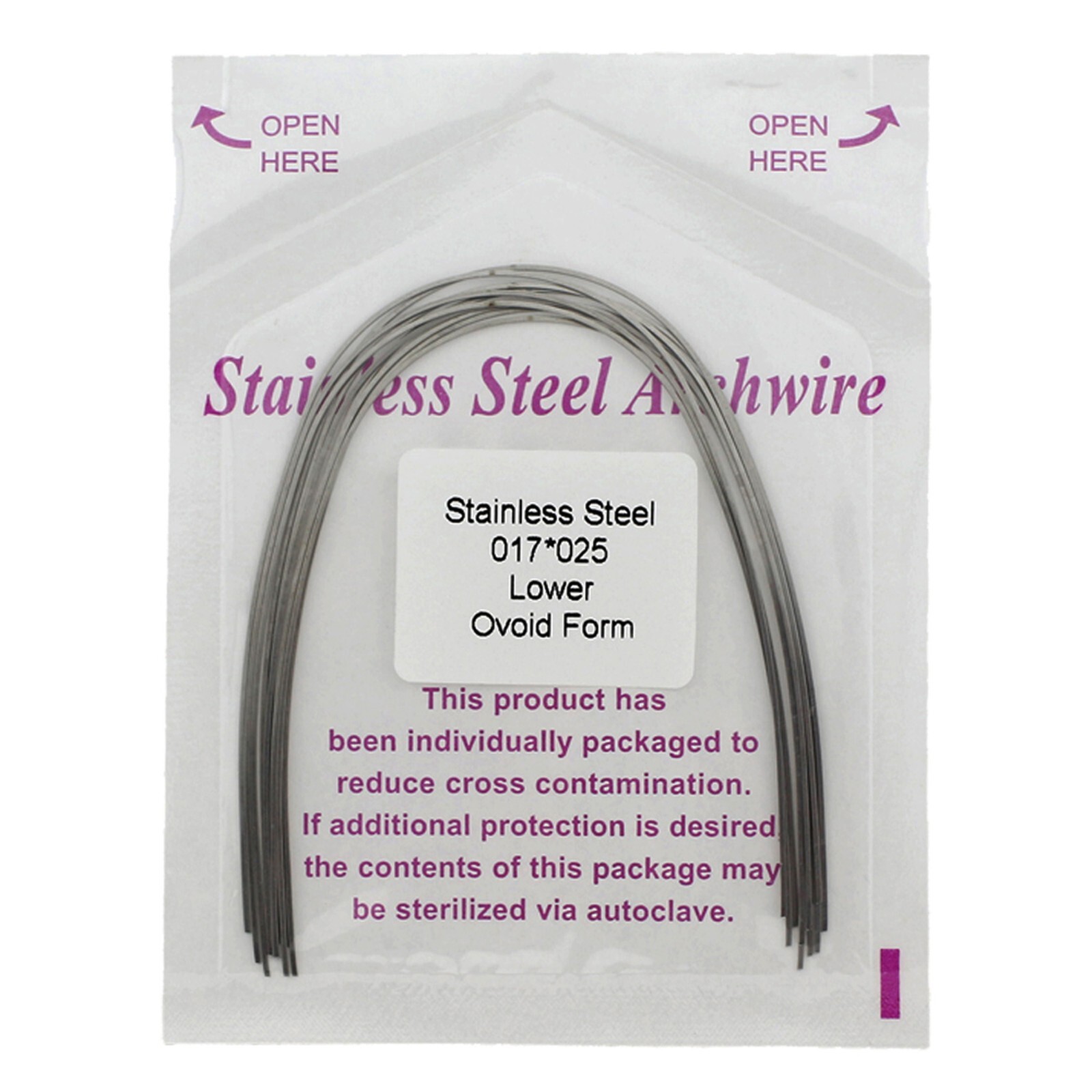 Orthodontic Arch Wire NiTi Stainless Steel Archwires Round Rectangular Natural