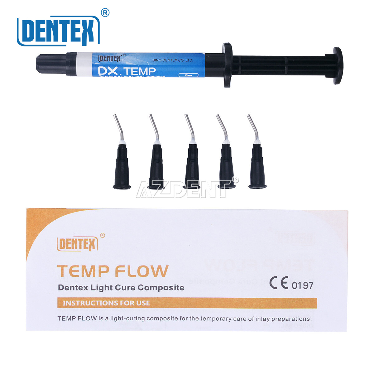 DENTEX Dental Temporary Flowable Resin Prepare For Filling Teeth Cavity Material