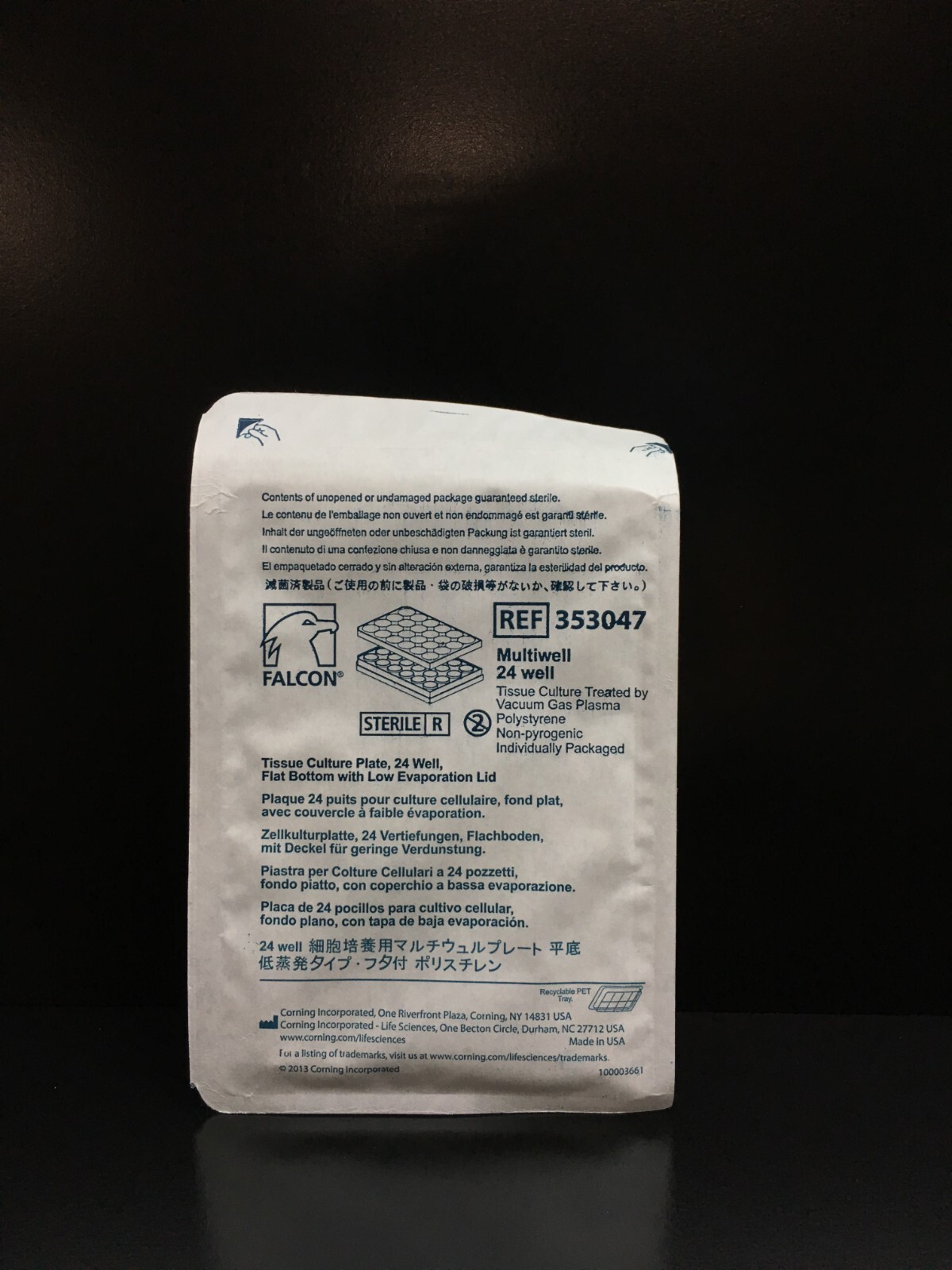 Corning Falcon REF 353047 24-well Clear TC-treated Multiwell Cell Culture Plate