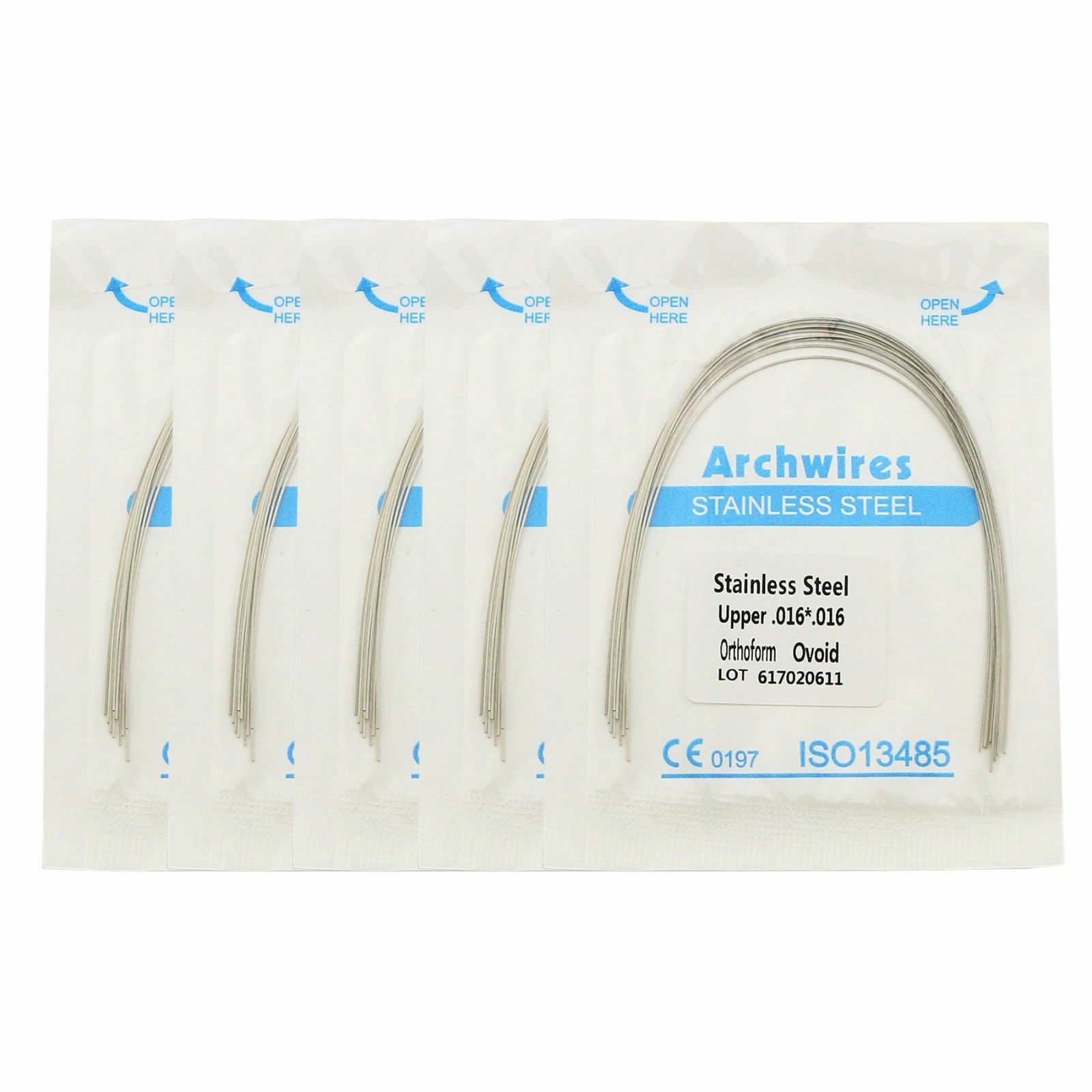 10 Pcs Dental Orthodontic Rectangular Niti/Steel/Thermal Activated Arch Wire