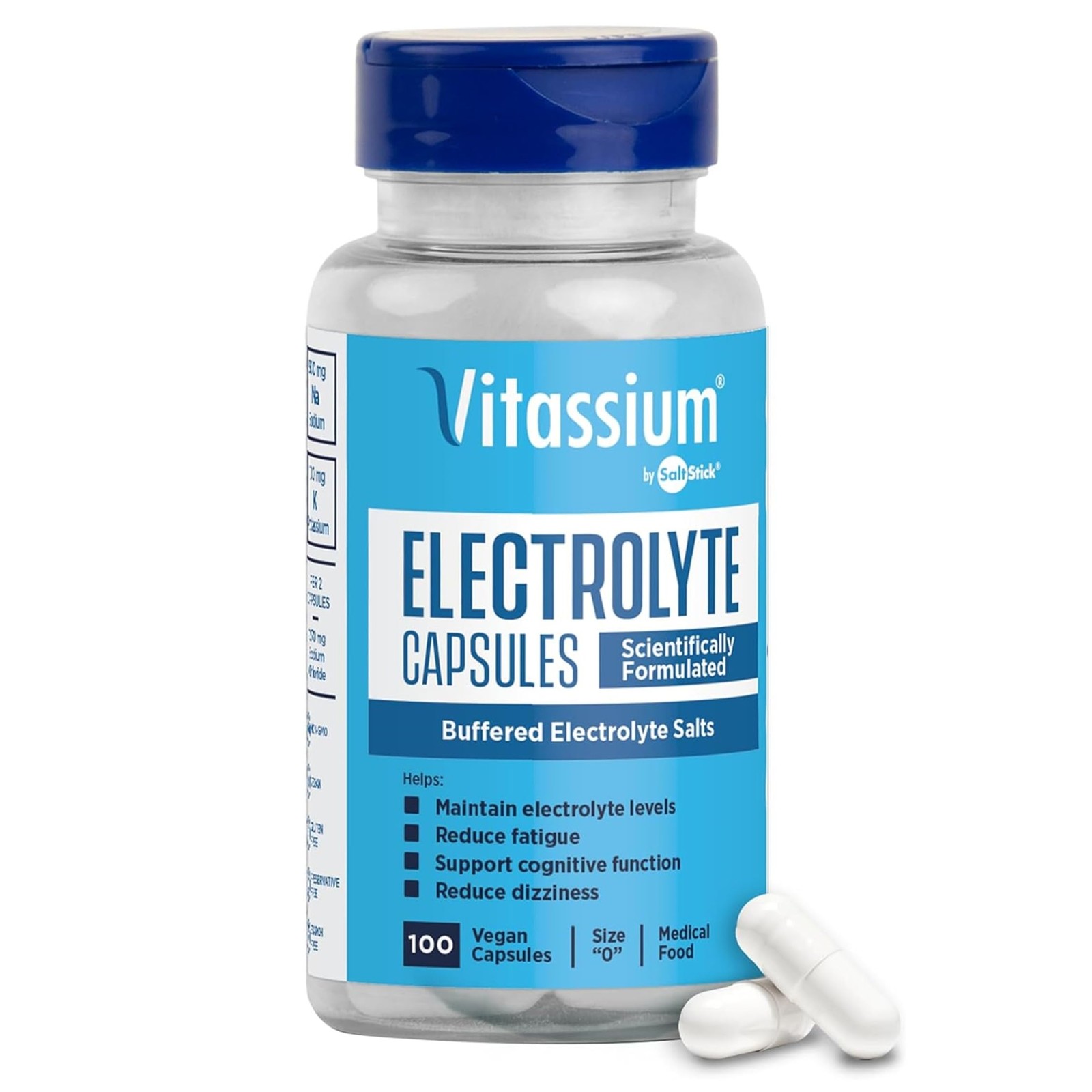 Vitassium Electrolyte Capsules, Electrolytes for The 100 Count (Pack of 1)