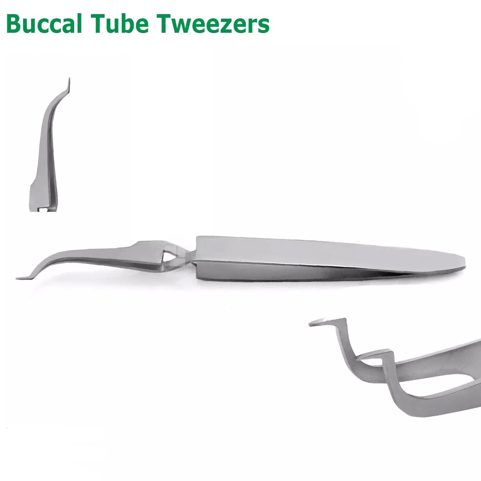 Dental Buccal Tube Tweezer Orthodontic Slim Tip Bracket Holder Direct Bonding CE