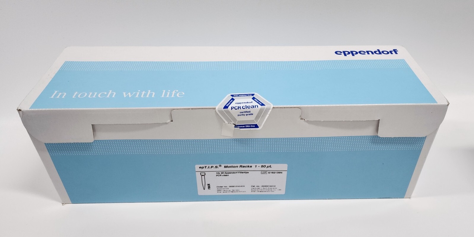 Eppendorf 0030014413 epT.I.P.S. Motion Pipette Tips 50 µL, (10 racks × 96)PCR