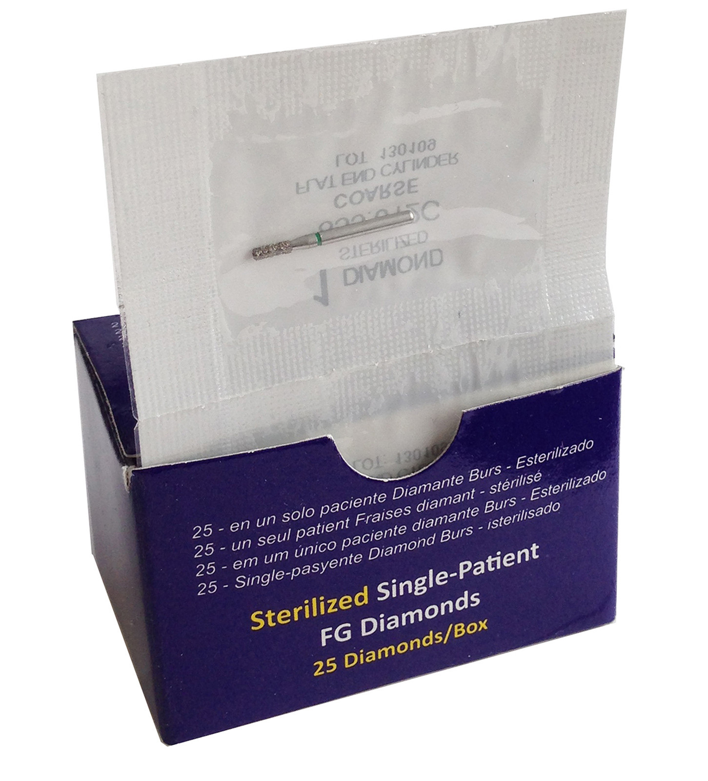 Single-Patient Diamond-Sterilized-S855/014SC-Super Coarse (25pk)-$5 Combine Ship