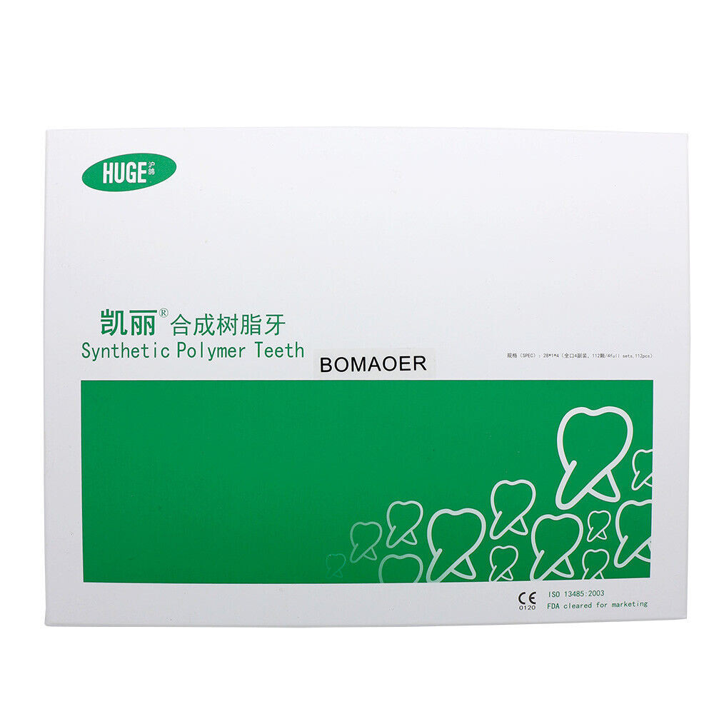 10 Boxes HUGE KAILI A2 Dental Synthetic Polymer Resin Teeth T6 L6 32 A2