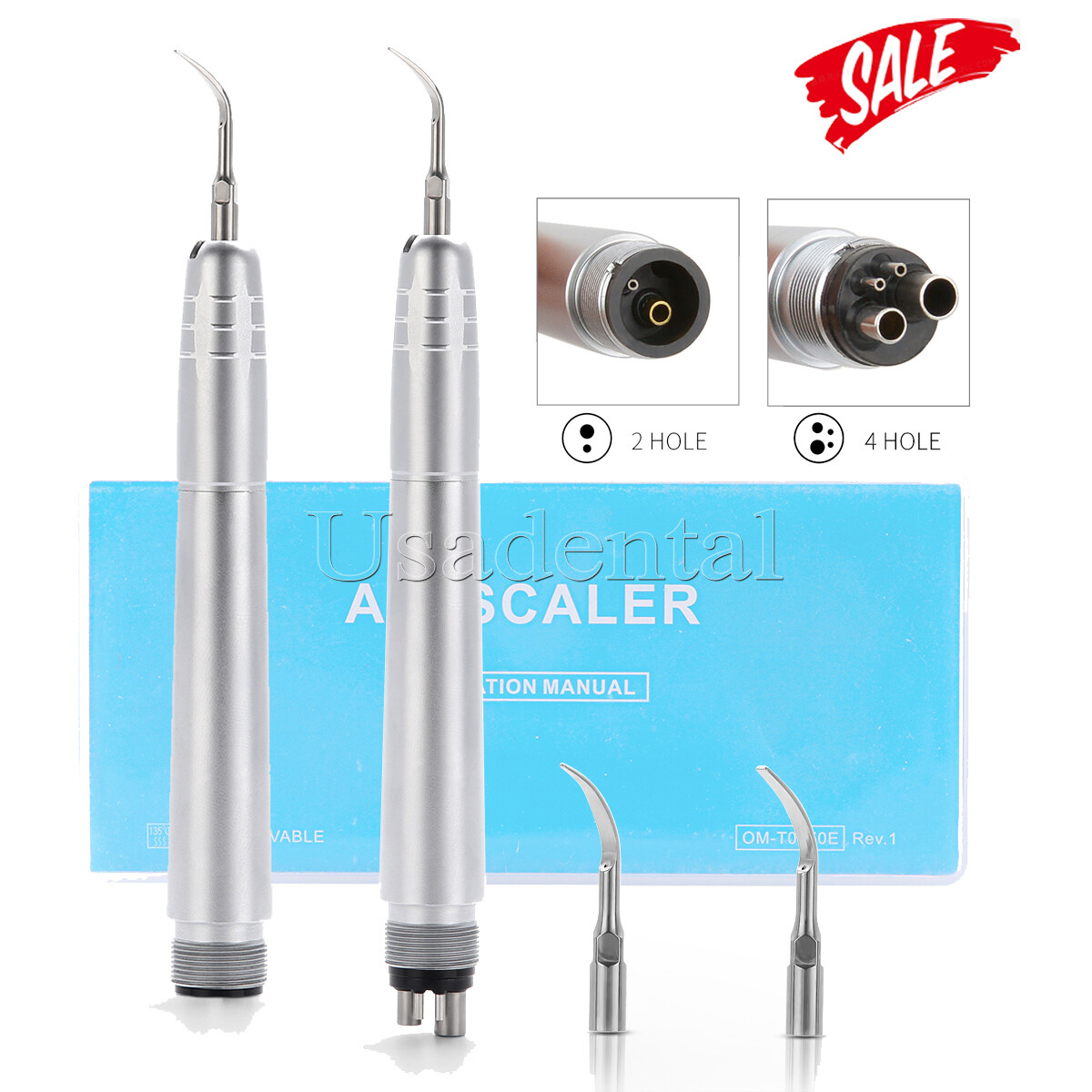 NSK Style Dental Ultrasonic Air Perio Scaler Handpiece Hygienist 4Hole/2Hole
