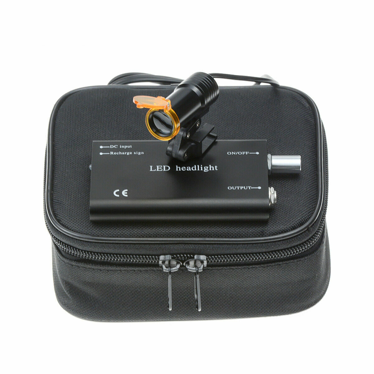 Dental 5W LED Head Light with Filter Insert Type for Binocular Loupes Black US