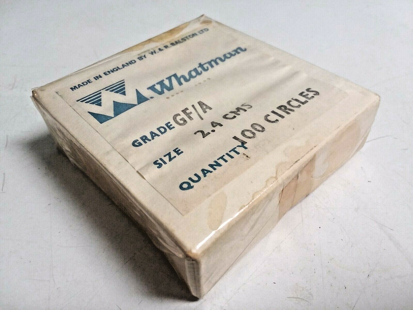 Whatman 1820-024 GF/A Glass Micro Fiber Filters 2.4 cm 24mm Circles 100/Box Pack