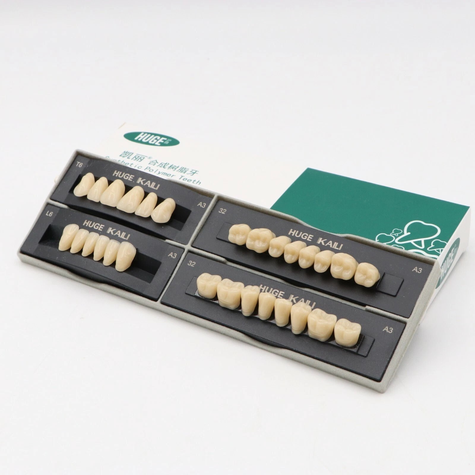 5 Set Dental Multi-Purpose Upper & Lower Resin Denture Teeth A2 -T8 Full Tool