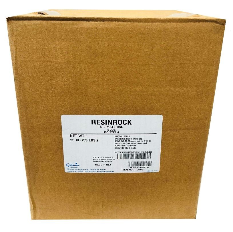 *1-Pack* Whip Mix ResinRock Die Material ISO Type 4 Blue 55 LBS 34967