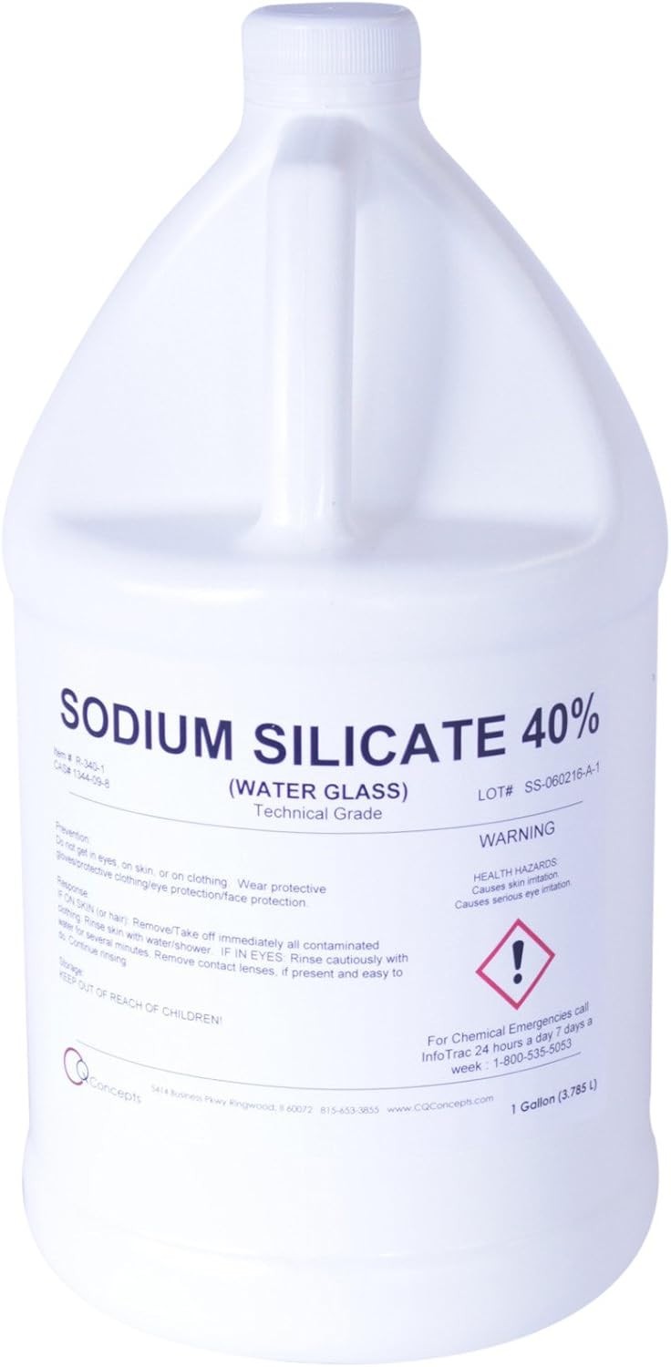 Sodium Silicate 40% – Water Glass (1 Gallon)