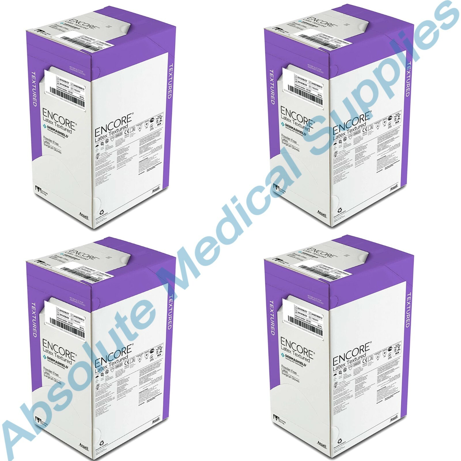 *200-Pairs* Ansell Encore Textured Latex Surgical Gloves Case Size-9 5785007
