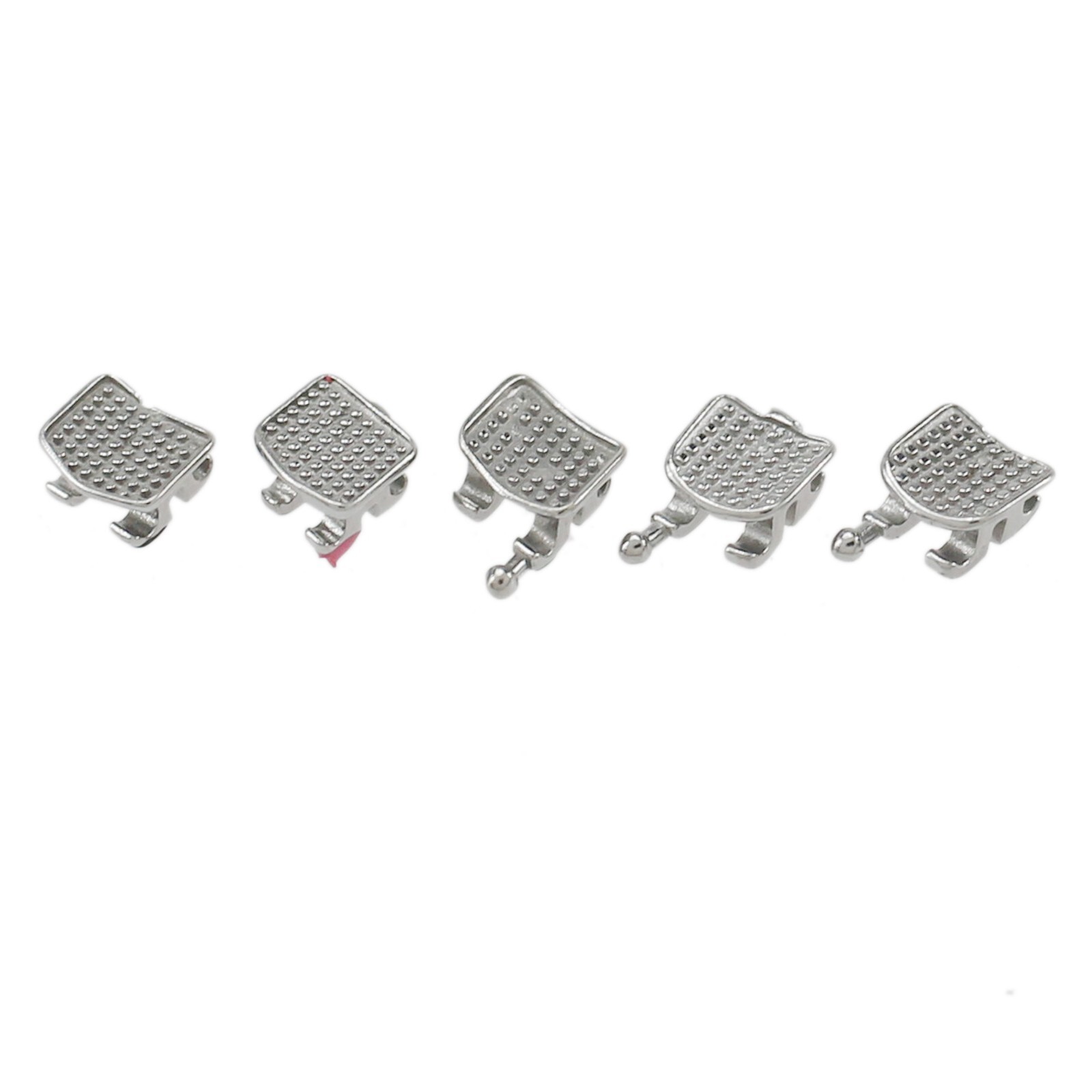 10 Sets Dental Orthodontic Brackets Braces Metal Roth 018 345 Hooks Mini MIM 5-5