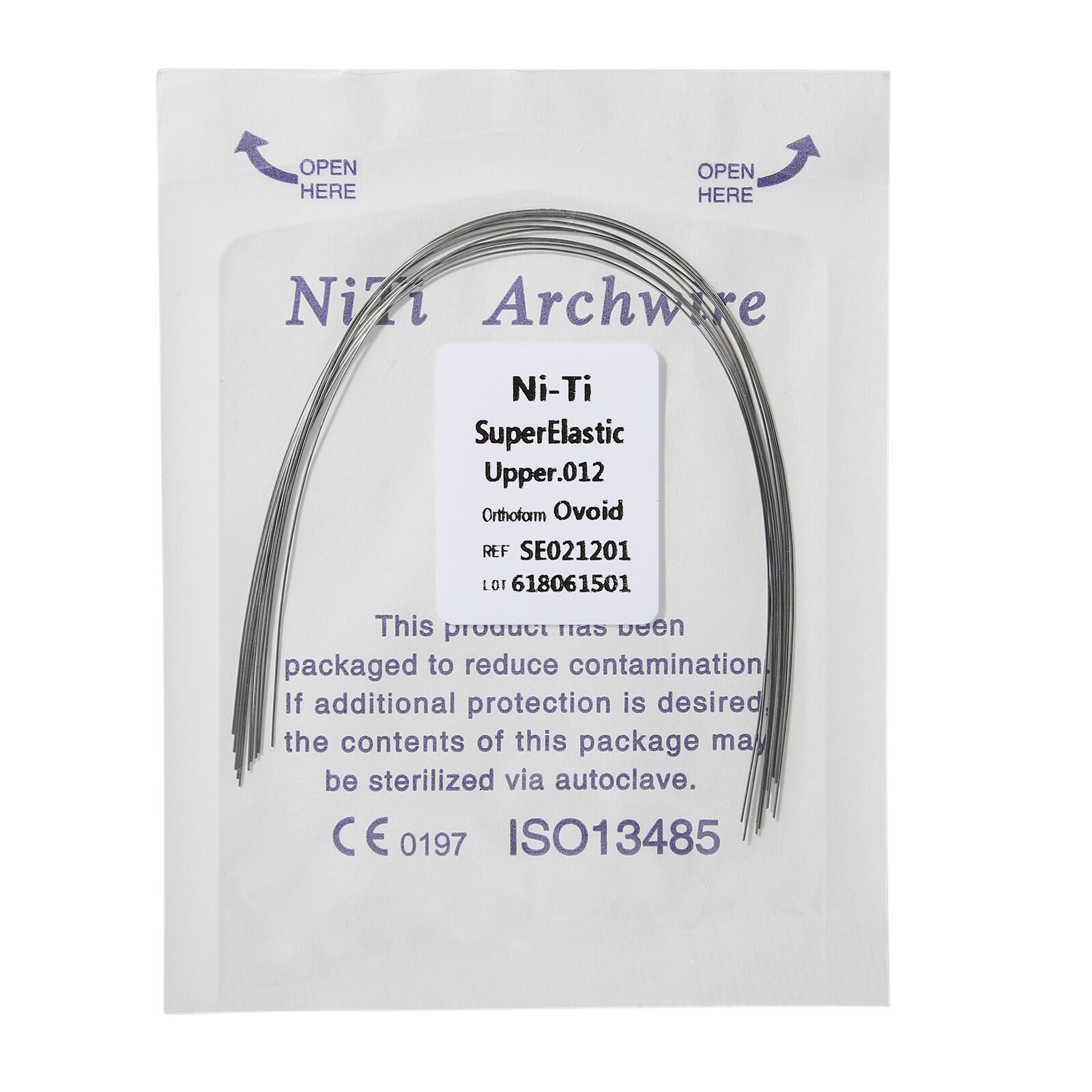 Dental Orthodontic Super Elastic NITI Round Arch Wire Ovoid Form All Sizes UPS