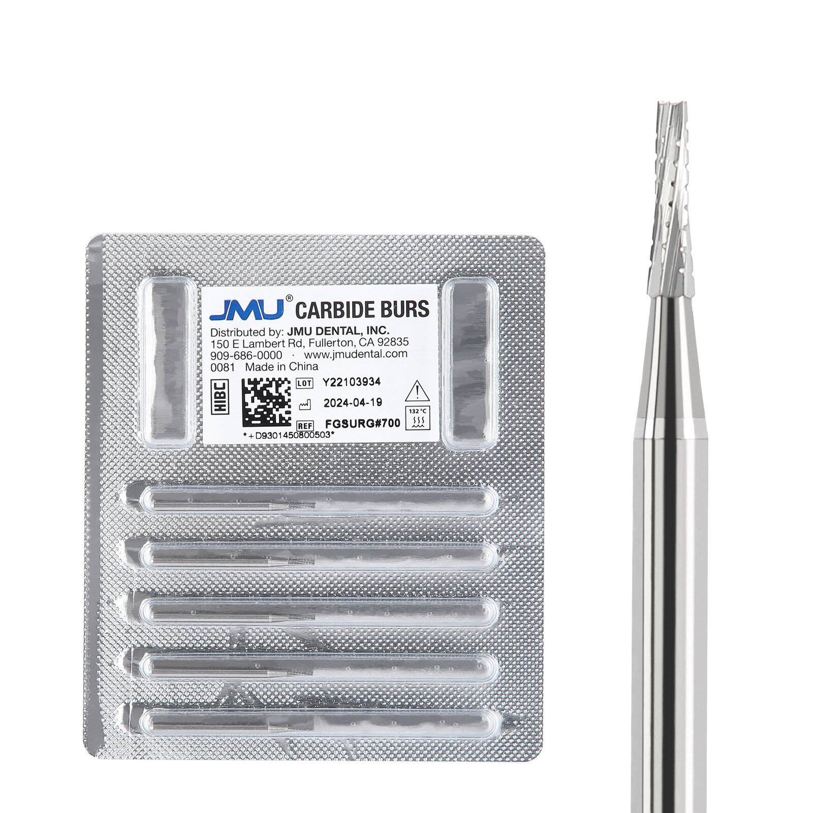Dental Burs Carbide Surgical High Speed Taper Fissure Crosscut FG SURG 700/1/2