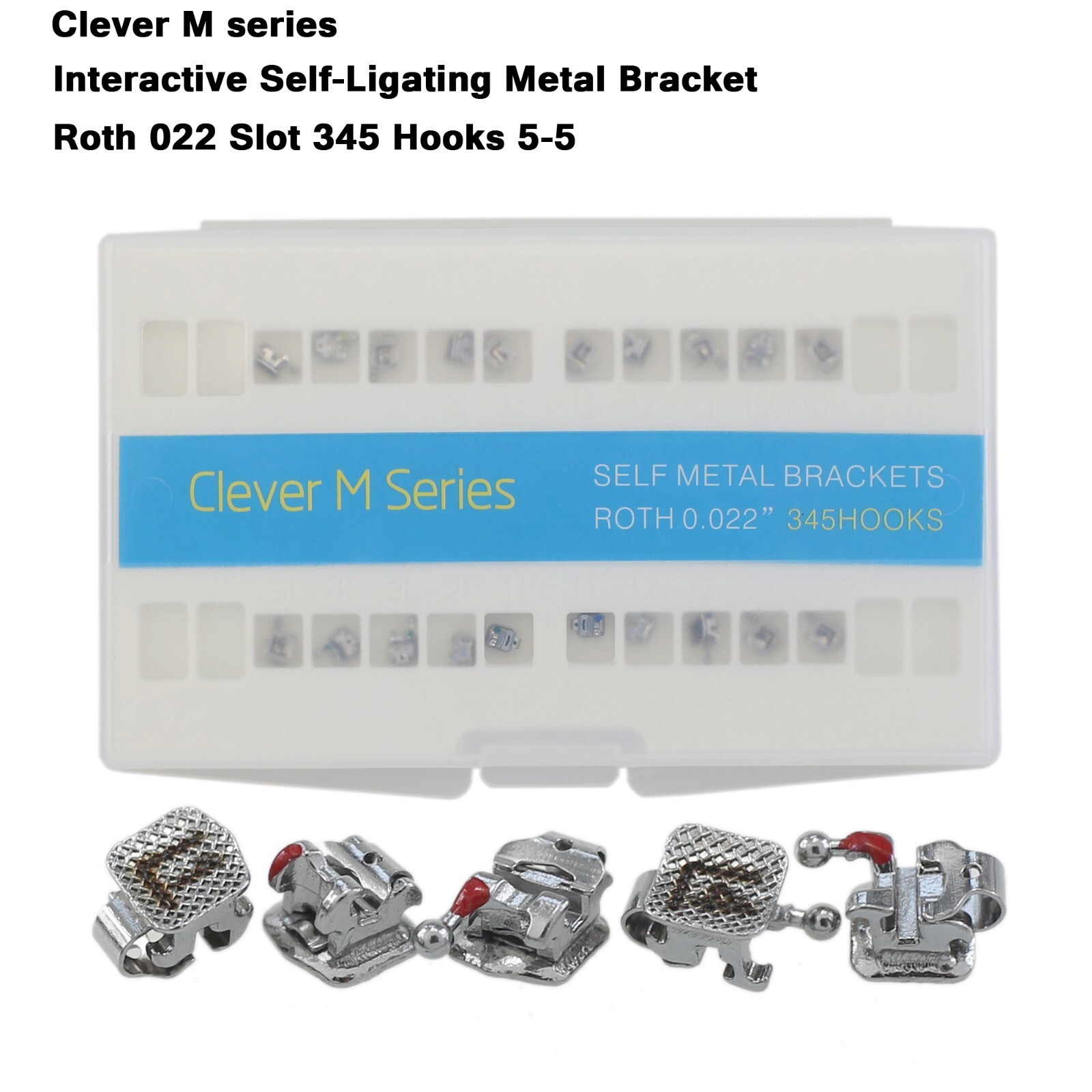 Dental Orthodontic Self Ligating Brackets Metal Ceramic Roth MBT Damon Empower
