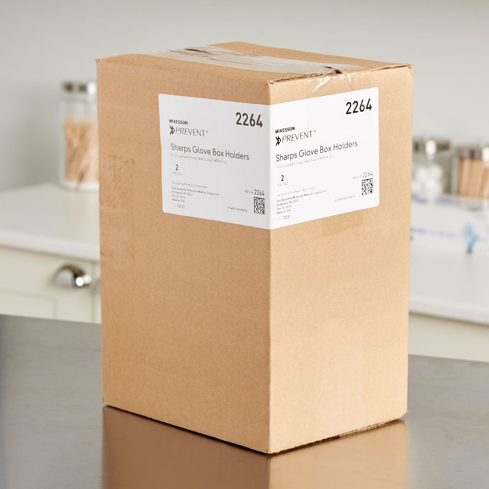 McKesson Prevent Glove Box Holder Putty Plastic 1-Box Capacity 2264 2 per Case