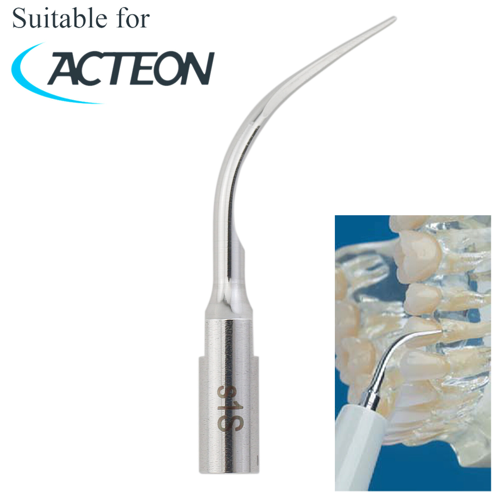 Dental Acteon Satelec Scaler Tips #1S Slim Supra and Sub-gingival Scaling Tip