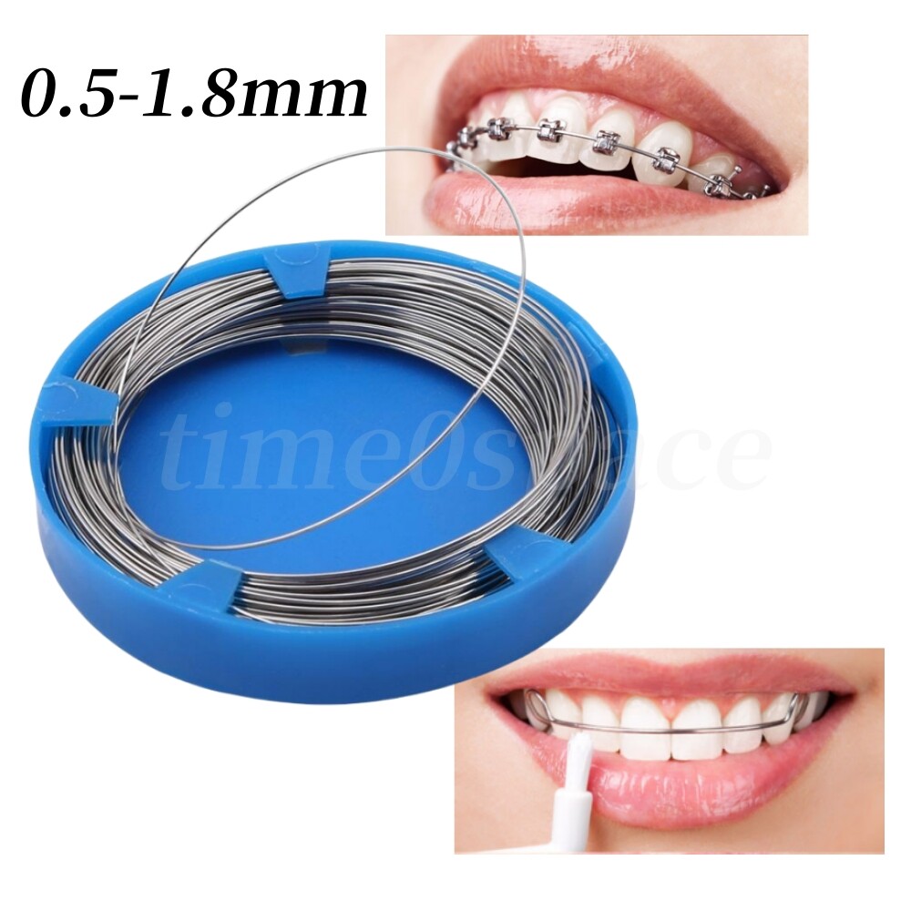 Dental Wires Dental Metal Line Stainless Steel Wire Round 0.5-1.8mm Orthodontic