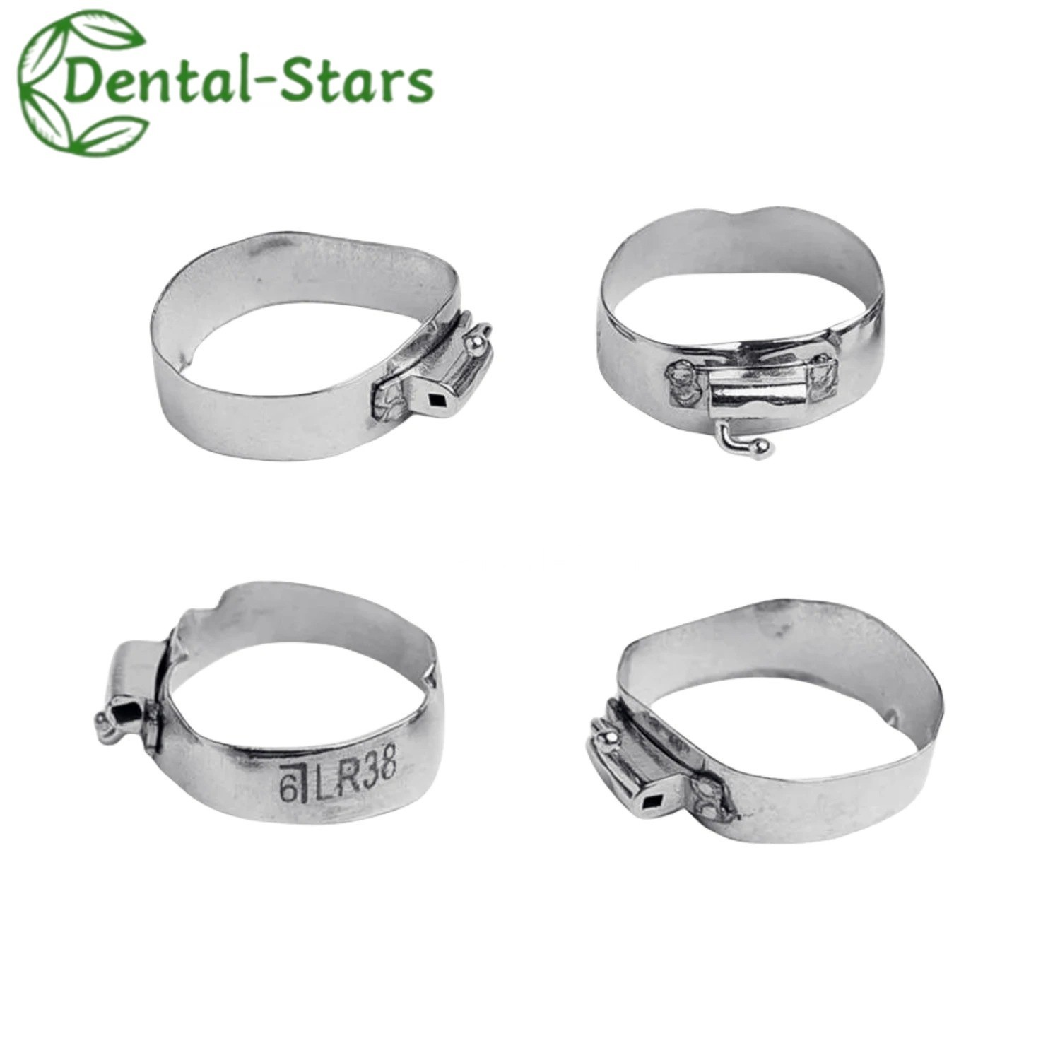 80Pcs Dental Orthodontic 1st Bands Molar with Buccal Tube Roth/MBT 022 16#-35#