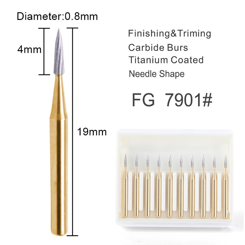 AZDENT Dental Carbide Burs Trimming & Finishing Burs 7901/7902/7406/7408